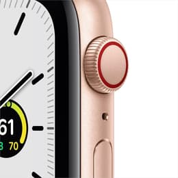 Apple Watch Series SE 1 (2020) GPS + Cellular 44 mm - Alumiini Kulta - Sport band Pinkki