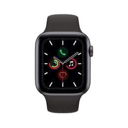 Apple Watch (Series 5) 2019 GPS + Cellular 44 mm - Alumiini Tähtiharmaa - Sport loop Musta