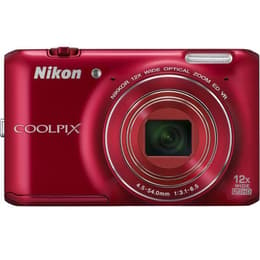 Kompaktikamera CoolPix S6400 - Punainen Nikon Zoom optique 12X 27-95mm f/2.3 f/2.3