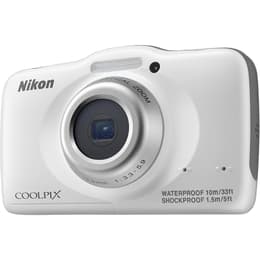 Kompaktikamera Coolpix S32 - Valkoinen + Nikon Nikkor 3X Optical Zoom 30-90mm f/3.3-5.9 f/3.3-5.9