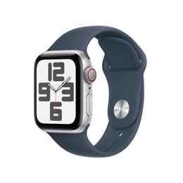 Apple Watch Series SE 2 (2022) GPS 40 mm - Alumiini Hopea - Sport band Sininen