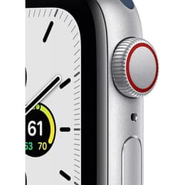 Apple Watch Series SE 2 (2022) GPS 40 mm - Alumiini Hopea - Sport band Sininen