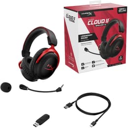 Hyperx Cloud II Kuulokkeet gaming wireless mikrofonilla - Punainen/Musta