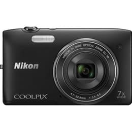 Kompaktikamera Coolpix S5300 - Musta + Nikon Nikkor 7x Wide Optical Zoom ED VR 26–182mm f/3.4-6.4 f/3.4-6.4