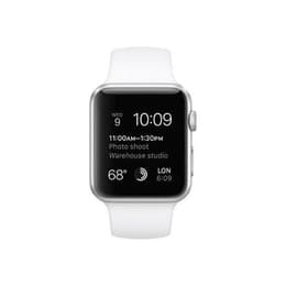Apple Watch Series 3 (2017) GPS 38 mm - Alumiini Hopea - Sport band Valkoinen
