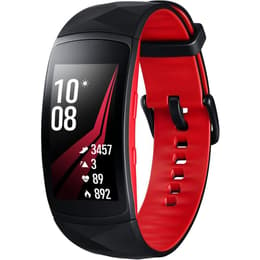 Kellot Cardio GPS Samsung Gear Fit 2 Pro - Musta/Punainen