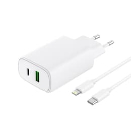 Kaapeli ja Wall Plugi (USB-C + Lightning) 20W - WTK