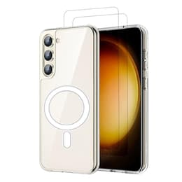 Kuori Galaxy S23 ja 2 suojakalvo - TPU - Läpinäkyvä