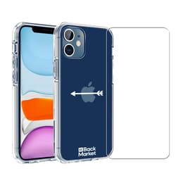 Back Market Kuori iPhone 12 mini ja suojaava näyttö - 60% Kierrätysmuovi - Läpinäkyvä