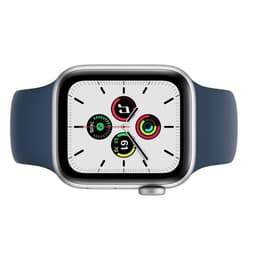 Apple Watch (Series 5) 2019 GPS 40 mm - Alumiini Hopea - Sport loop Sininen