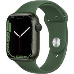 Apple Watch (Series 7) 2021 GPS + Cellular 45 mm - Alumiini Vihreä - Sport band Vihreä