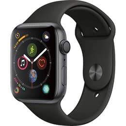 Apple Watch (Series 4) GPS 44 mm - Alumiini Tähtiharmaa - Sport loop Musta