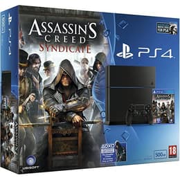 PlayStation 4 Slim 500GB - Musta + Assassins Creed Syndicate