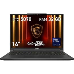 MSI Stealth 16 AI A2HWGG-047ES OLED 16" Core Ultra 9 4.5 GHz - SSD 1 TB - 32GB - NVIDIA GeForce RTX 5070 QWERTY - Espanja