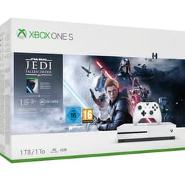 Xbox One S 1000GB - Valkoinen + Star Wars: Jedi Fallen Order