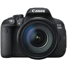 Yksisilmäinen peiliheijastus - Canon EOS 700D Musta + Objektiivin Canon EF-S 18-55mm f/3.5-5.6 IS II