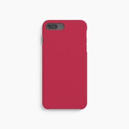 Kuori iPhone 7 Plus/8 Plus - Luonnollinen materiaali - Punainen