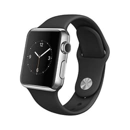 Apple Watch (Series 1) 42 mm - Ruostumaton teräs Musta - Sport loop Musta