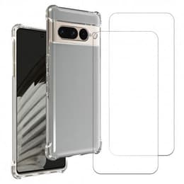 Kuori Google Pixel 7 ja 2 suojakalvo - TPU - Läpinäkyvä
