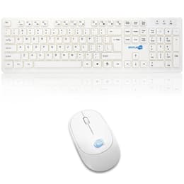Simpletek Näppäimistö QWERTY Englanti Langaton M&K INGLESE US Kit Mouse and Keyboard
