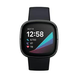 Kellot Cardio GPS Fitbit Sense - Musta