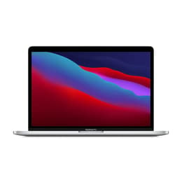MacBook Pro 13.3" (2020) - Applen M1 ‑siru jossa on 8-ytiminen prosessori ja 8-ytiminen näytönohjain - 8GB RAM - SSD 256GB - QWERTZ - Saksa