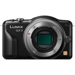 Hybridikamera Lumix DMC-GF3 - Musta + Panasonic Lumix G Vario G Vario 14-42 mm f/3.5-5.6 MEGA O.I.S f/3.5-5.6