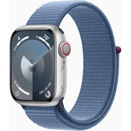 Apple Watch Series 9 (2023) GPS 41 mm - Alumiini Hopea - Sport loop Sininen
