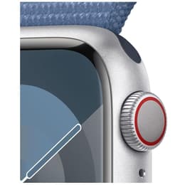 Apple Watch Series 9 (2023) GPS 41 mm - Alumiini Hopea - Sport loop Sininen