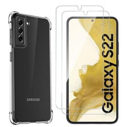 Kuori Galaxy S22 5G ja 2 suojakalvo - TPU - Läpinäkyvä