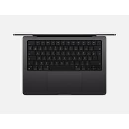 MacBook Pro 14" (2024) - Applen M4 Pro ‑siru jossa on 12-ytiminen prosessori ja 16-ytiminen näytönohjain - 24GB RAM - SSD 512GB - Tavallinen näyttö - AZERTY - Ranska