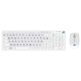 Simpletek Näppäimistö QWERTZ Saksa Langaton Wireless Kit with German DE Stickers