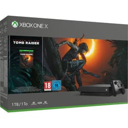 Xbox One X 1000GB - Musta + Shadow of the Tomb Raider