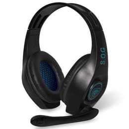 S.O.G Elite H5 Kuulokkeet melunvaimennus gaming kiinteä mikrofonilla - Musta/Sininen