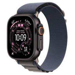 Apple Watch Ultra 2 (2024) GPS + Cellular 49 mm - Titaani Musta - Alpine-ranneke Sininen