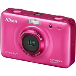 Kompaktikamera - Nikon Coolpix S30 Vaaleanpunainen (pinkki) + Objektiivin Nikon Nikkor 3X Optical Zoom Lens 4.1-12.3mm f/3.3-5.9
