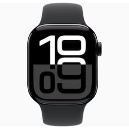 Apple Watch Series 10 (2024) GPS + Cellular 46 mm - Alumiini Peilimusta - Sport loop Musta