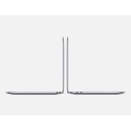MacBook Pro 13" (2020) - Applen M1 ‑siru jossa on 8-ytiminen prosessori ja 8-ytiminen näytönohjain - 16GB RAM - SSD 512GB - QWERTY - Italia