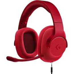 Logitech G433 Kuulokkeet melunvaimennus gaming kiinteä mikrofonilla - Punainen