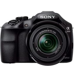 Yksisilmäinen peiliheijastuskamera Alpha 3000 - Musta + Sony SAM OSS f/3.5-5.6
