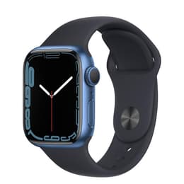 Apple Watch (Series 7) 2021 GPS + Cellular 41 mm - Alumiini Sininen - Sport band Sininen