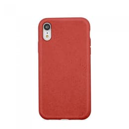 Kuori iPhone XR - Luonnollinen materiaali - Punainen