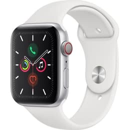 Apple Watch (Series 5) 2019 GPS + Cellular 40 mm - Alumiini Hopea - Sport loop Wit