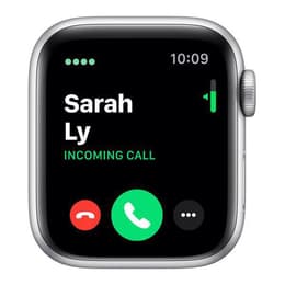 Apple Watch Series 5 (2019) GPS + Cellular 40 mm - Alumiini Hopea - Sport band Valkoinen