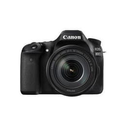 Yksisilmäinen peiliheijastuskamera EOS 80D - Musta + Canon Zoom Lens EF-S 18-135mm f/3.5-5.6 IS USM f/3.5-5.6IS
