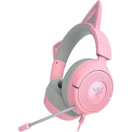 Razer Kraken Kitty V3 X Kuulokkeet melunvaimennus gaming johdollinen mikrofonilla - Vaaleanpunainen