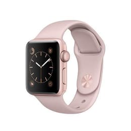 Apple Watch (Series 1) 2017 GPS 42 mm - Alumiini Ruusukulta - Sport loop Pinkki hiekka
