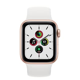Apple Watch (Series 6) 2020 GPS 40 mm - Alumiini Kulta - Sport band Wit