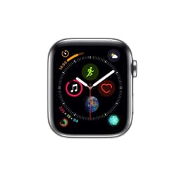 Apple Watch Series 9 (2023) GPS + Cellular 45 mm - Ruostumaton teräs Hopea - Sport band Valkoinen