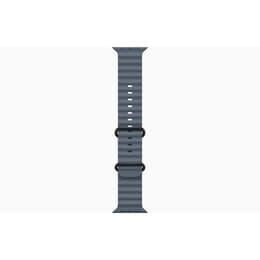 Apple Watch (2025) GPS + Cellular 49 mm - Titaani Musta- Ocean-ranneke Sininen